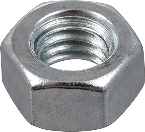 Hillman 100 Pcs Coarse Thread Hex Nuts (5/16-18) | Hex Nuts for Bolts, Threaded Rods & Fasteners | Zinc-Plated Grade 2 Steel Hardware for Repairs, Construction & DIY Projects