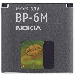 Nokia Ersatzakku BP-6M Lithium Polymer Akku 1100mAh (Original) 6280, 6288, 6233, 6234, N93, N73, N73 Music Edition