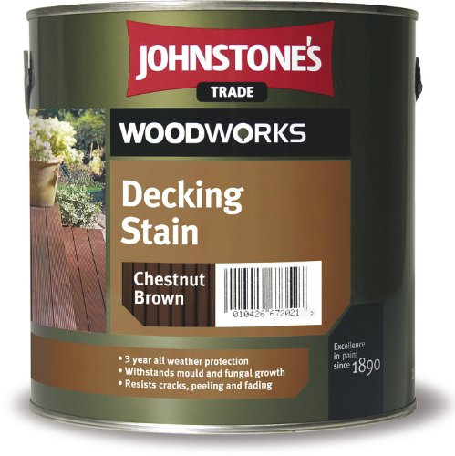 2.5 LTR JOHNSTONE'S WOODWORKS DECKING STAIN NATURAL OAK