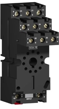Schneider Electric Relaissockel zur Verwendung mit Steckrelais RUM (3 Wechsler) RUZ, 11 -Kontakt, DIN-Schiene,