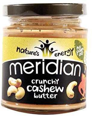 Meridian 100% Crunchy Cashew Butter 170G by Meridian
