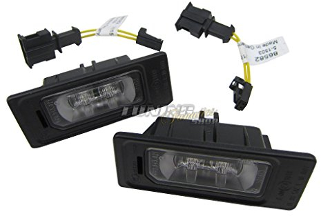 2X Original LED Kennzeichenbeleuchtung + Anschluss Adapter Kabel Set