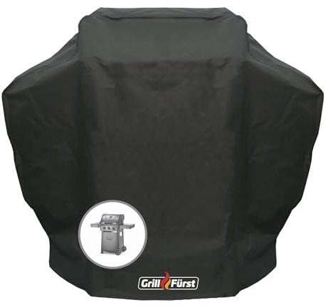 Grillfürst Grill Abdeckhaube - robuste Grill-Abdeckung 131 x 47 x 121 cm, wetterfest und wasserdicht, Abdeckung Gasgrill für Napoleon Rogue, Landmann Triton 2, Rösle Videro G3 u.v.m.