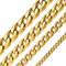 ChainsHouse hochwertige 18K vergoldete Halskette 15mm Breit 71cm Halskette aus 316L Edelstahl Panzerkette für Hip pop fans