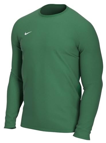 NIKE Men's M Nk Dry Park Vii Jsy Ls T shirt, Pine Green/(White), M UK