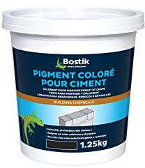Bostik 30611958 Pigment Coloré pour Ciment 1,25kg-Couleur Noire Farbpigment für Zement, 1,25 kg, Schwarz