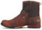 COWSDELLA Stivali da uomo in pelle con suola in gomma Stivali da Moto da Motociclista Cowboy con cerniera Chukka Stivaletti Classico