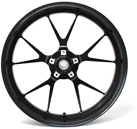 Felgenrandaufkleber Felgenrand Stripes Breite 7mm Matt Glanz Carbon mit Montagetool 16 17 18 19 Zoll Zubehör für Auto Motorrad Felgen Aufkleber (Carbon Schwarz)
