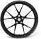 Felgenrandaufkleber Felgenrand Stripes Breite 7mm Matt Glanz Carbon mit Montagetool 16 17 18 19 Zoll Zubehör für Auto Motorrad Felgen Aufkleber (Carbon Schwarz)