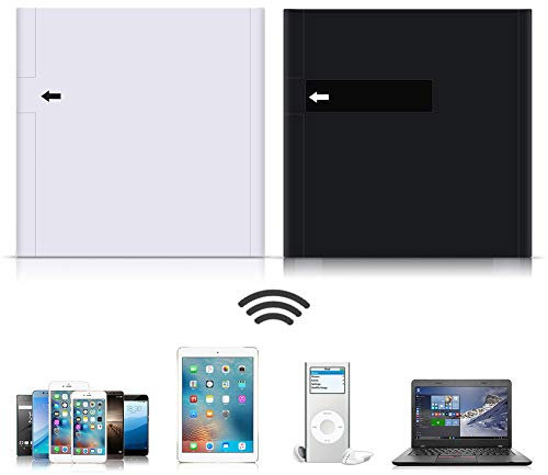 Plyisty Receptor de música Bluetooth, Adaptador de Receptor de Audio de música Bluetooth A2DP de 30 Pines, para teléfono Inteligente, Base de Altavoz, etc.(Negro)