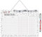 Haushaltsplan zum Aufhängen I Konfetti Design I mit Aufhängung, Stifthalter und Stift I DIN A4 I Whiteboard Putzplan abwischbar I To-Do-Liste für den Haushalt Familie WG I dv933