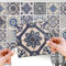 WALPLUS 48 Stück 15x15cm Malaga Spanisch Blau Wandfliesen Aufkleber Schälen und Kleben Backsplash Abziehbilder Startseite Dekore Aufkantung für Küche Badezimmer Kacheln Farbe auf Wand Wohnen Zimmer