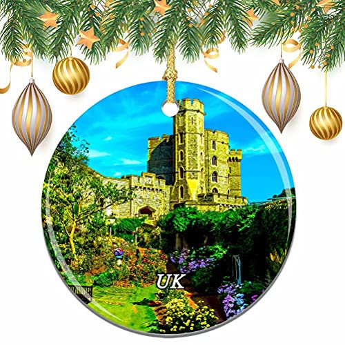 Regno Unito Inghilterra Castello di Windsor Natale Albero di Natale Ornamento Decorazione Matrimonio Ciondolo Appeso Decorazione Città Viaggio Souvenir Collection