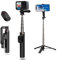 AFAITH Ausziehbares Selfie-Stick-Stativ mit Fernbedienung für GoPro Hero 12/11/10/9/8 und Smartphone, stabiles tragbares Pole-Einbeinstativ mit kabelloser Bluetooth-Fernbedienung für GoPro und Handy