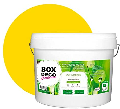 BOX DECO COULEURS Natura Wandfarbe Natura 10 l, Zitronengelb