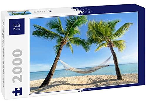 Lais Puzzle Urlaub am Palmenstrand in der Karibik mit Hängematte 2000 Teile