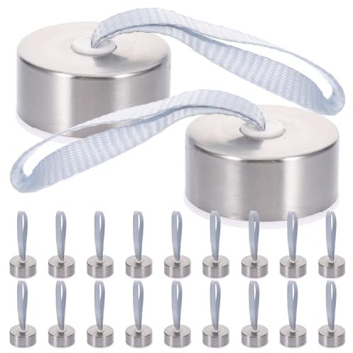 BESTonZON 20Pack Leakproof Drink Convenient Hoop On Lids Screw Handle Water Covers Spouts Sealing Replacement Mm Steel Silver Metal Stainless Glass Sports Practical Caps Strap Bottle (43mm 38mm 21mm)