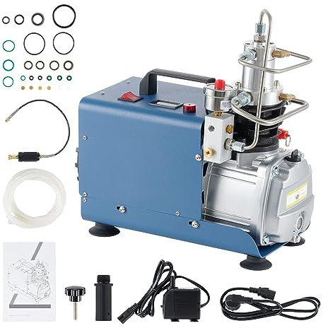 HLGKBY PCP Compressor, 1.8KW 300Bar 30Mpa 4500Psi Adjustable Auto-Stop PCP Air Rifle Compressor,High-Pressure Electric Air Compressor Pump for Airgun Paintball Fighting and Diving A