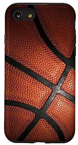 Hülle für iPhone SE (2020) / 7 / 8 Basketball-Oberfläche