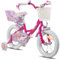 JOYSTAR Einhorn 16 Zoll Kinderfahrrad für 5-7 Jahre Mädchen, Kinderfahrrad mit Puppenfahrradsitz & Stützrädern
