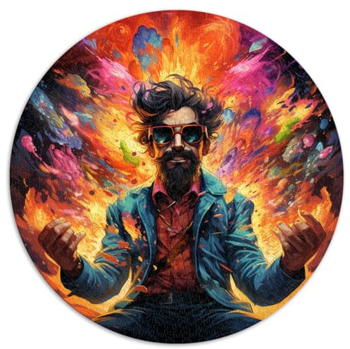 Puzzles Geschenk Darkside Card Magician 1000 Teile für Erwachsene Schwierige Puzzles 26,5 x 26,5 Zoll Lernpuzzle für Familienspaß