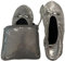 JUSZT FASHION, Hochklappbare Schuhe, Silberne Pailletten, 37/38 EU