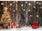 Weihnachten Fotografie Hintergrund, 2 * 1,5 m Ci-Fotto Fotohintergründe Weihnachtsbaum bunte Lichter hölzerne Wand Hintergrund, nach Hause Partei Dekoration Hintergrund, Kinder Fotografie Hintergründe