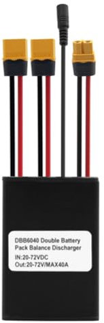 Marran Electric Bike Double Battery Discharge Converter 20V‑72V 40A E-Bike Motor Dual Battery Parallel Module Adapter