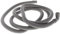 Tuyau d'évacuation flexible coudé avec support pour machine à laver 3 m