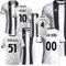 PELUSCIAMO Maglia Calcio J*U*V*E* Bianco Nera Campionato Calcio Serie A Replica Ufficiale Autorizzata | Personalizzabile con Il Tuo Nome e Numero PS 41410