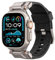 Spigen Dura Pro Armor Armband Entwickelt für Apple Watch Ultra 2/1 49mm, Serie 10 46mm und Serie 9/8/7/6/5/4/SE 45mm,44mm Ersatzarmband mit Metallverbinder - Grau