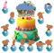 BZQCPLX Mooana Cake Decoration,Mooana Ocean Themed Party Supplies,Cartoon Cupcake Decoration, Mooana Children's Birthday Party Cake Decoration