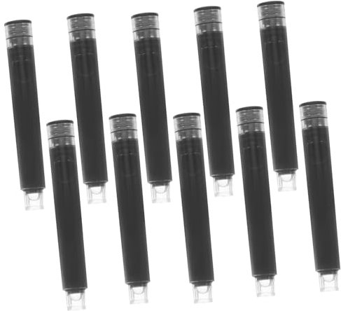AUTSUPPL Fountain Pen Ink Cartridges Pen Refills Black Ink Refills for for School
