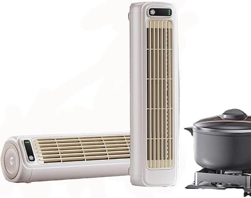 AngLink Festberg Coolingace – Kompakter, kabelloser Wandventilator | Messerlos & ultraleise | Perfekt für Küche, Schlafzimmer, Bad & WC | Stilvoller Mini-Ventilator für heiße Sommertage (Weiß)