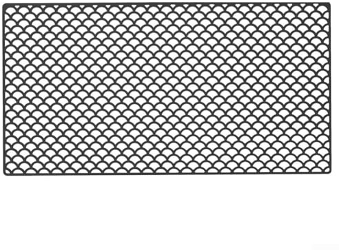 Honseadek Alfombrilla protectora grande de silicona para fregadero de cocina con patas antideslizantes, resistente al calor, para drenaje, secado de enfriamiento, 75 x 40 cm, color negro