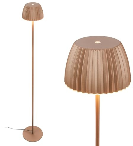 BRILONER - LED Floor lamp with Touch, dimmable, Light Edge, Warm White, Living Room, Standard Light, Standing Floor, 19x124 cm, Coffee