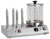 Bartscher - Máquina para perritos calientes con cuatro espetones