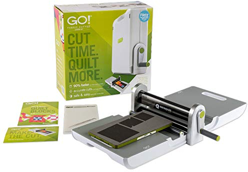 AccuQuilt GO! 55100H Fabric Cutter Starter Set, Portable Design