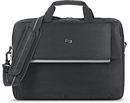 Solo Chrysler 17.3-Inch Laptop Briefcase, Black