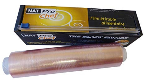 Set 6 Rollen – Frischhaltefolie, Pro Dispenser – Zip Cut – Verpackung Lebensmittel, Schutz Frische, Kochen Mikrowelle und Gefrierschrank 45 cm x 300 m