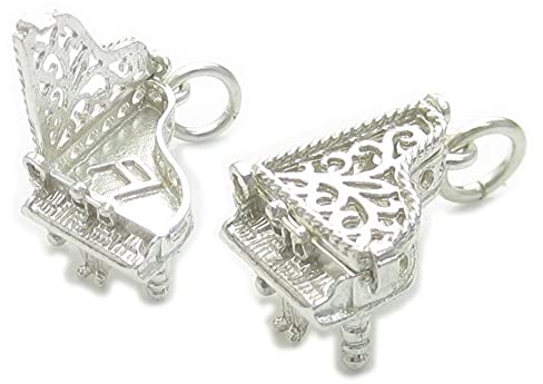 Opening Piano Sterling Silber Charm .925 x 1 Music Pianos Charms