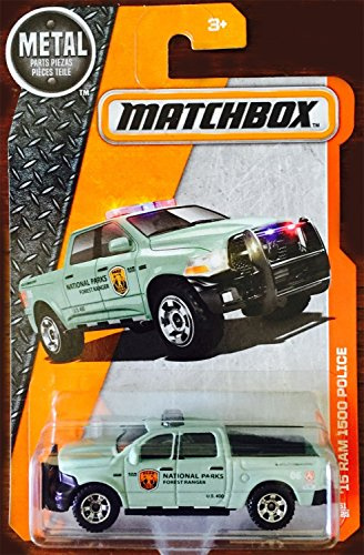 Matchbox 2016 MBX Heroic Rescue '15 Dodge Ram 1500 Police 61/125, hellgrün