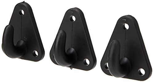 Silverline 441323 Ganci per Rete da Rimorchio e Dispositivi di Fissaggio, Nero, Set di 12 Pezzi