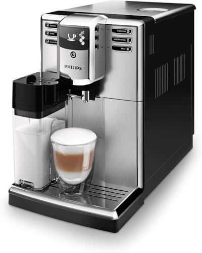 Philips 5000 Serie EP5365/10 Kaffeevollautomat, 5 Kaffeespezialitäten (integriertes Milchsystem) Edelstahl