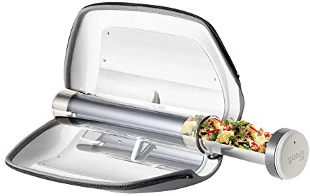 GoSun Go, tragbarer solarkocher, fur 0,9L Lebensmittel, kochen in der Sonne, ideal fur Camping oder hiking, silber