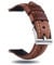 Berfine Quick Release Rindsleder Uhrenarmband 20mm, Vintage Retro Pull-Up Leder Uhrenband, Ersatzarmband für Damen Herren Uhr und Smartwatch, Braun