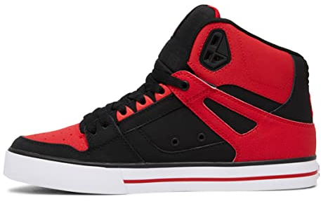 DC Shoes Herren Pure Sneaker, Fiery Red White Black, 44.5 EU