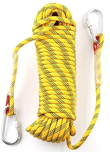 YJHH Corde d'escalade 10mm Statique Extérieure 100m, Corde De Sauvetage, pour l'escalade en Plein Air, La Salle De Sport en Salle, Les Secours en Cas D'incendie Corde