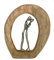 Moritz Skulptur Couple in Love I Liebe I 23 x 4 x 26 cm I Liebespaar Päarchen I Verliebt Sein I schöne Deko Figur Dekoration Paar in Liebe Mangoholz braun