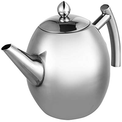 Stainless Steel Teapot Tea Kettle Pot with Filter, Tea Kettle Coffee Stainless Steel Teapot for Home Office Restaurant(1.5L)